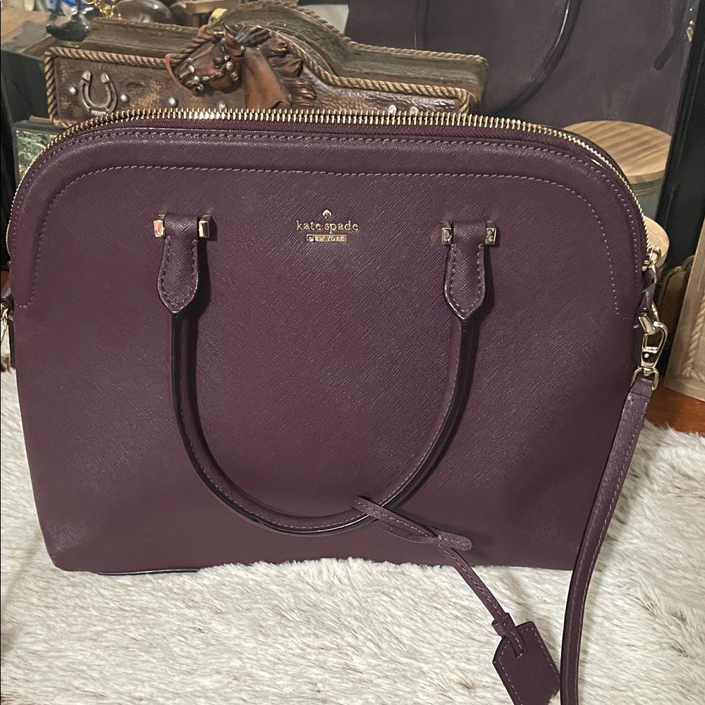 Kate Spade Deep Purple Satchel Bag